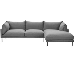 Jamara Sectional, Charcoal Right