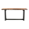 Smoked console table