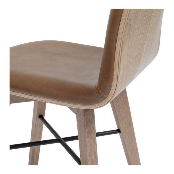 Napoli Dining Chair, Camel Leather