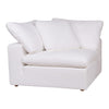 Down White Sectional Sofa, 2 Piece