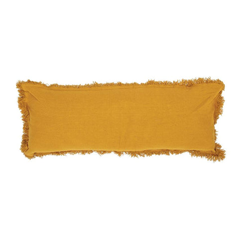 Mustard Fringe Pillow