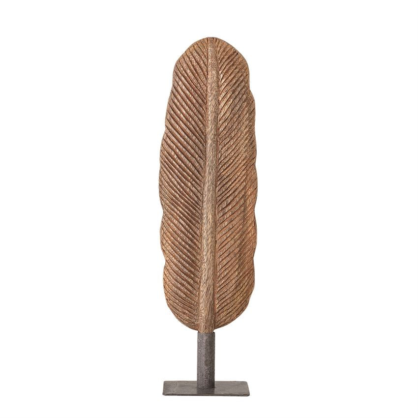 Hand-Carved Mango Wood Feather