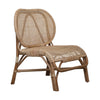 Leah Hand-woven Rattan Folding Chair, Natural