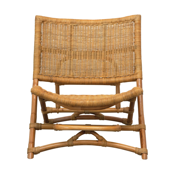 Hand-woven Rattan Folding Chair, Natural