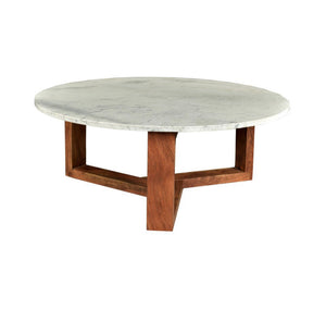 Jinx Marble Coffee Table, Acacia