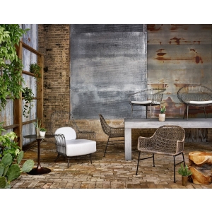 Teak Stool Aged Natural