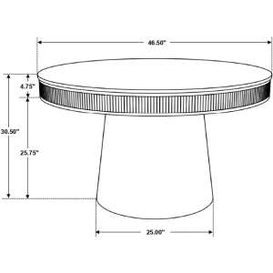 Russo 46 Marble Dining Table