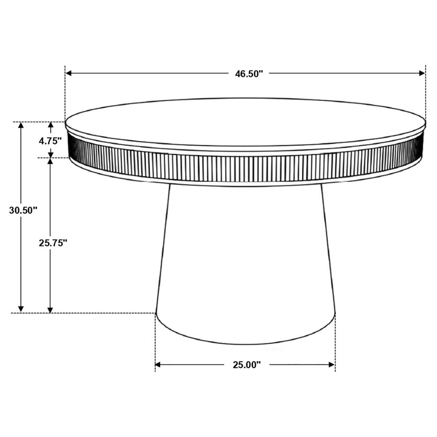 Russo 46 Marble Dining Table