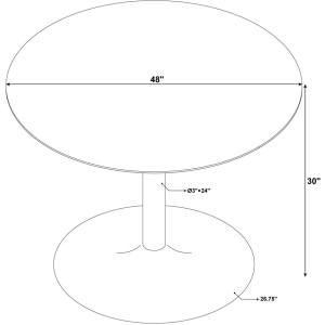 Barron 48 Marble Dining Table