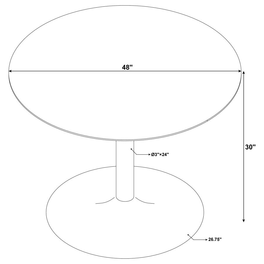 Barron 48 Marble Dining Table