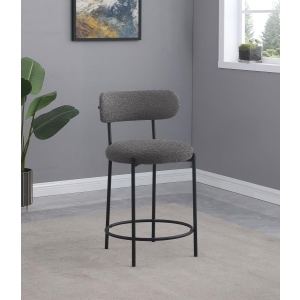 King Counter Stool (Set of 2) Grey