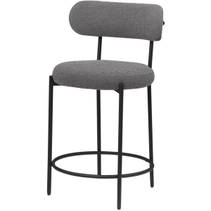 King Counter Stool (Set of 2) Grey