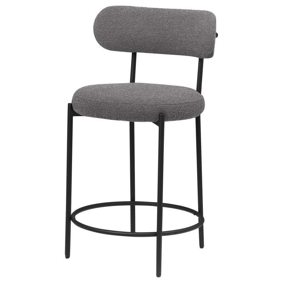King Counter Stool (Set of 2) Grey