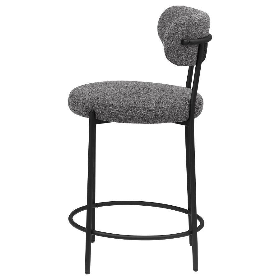 King Counter Stool (Set of 2) Grey