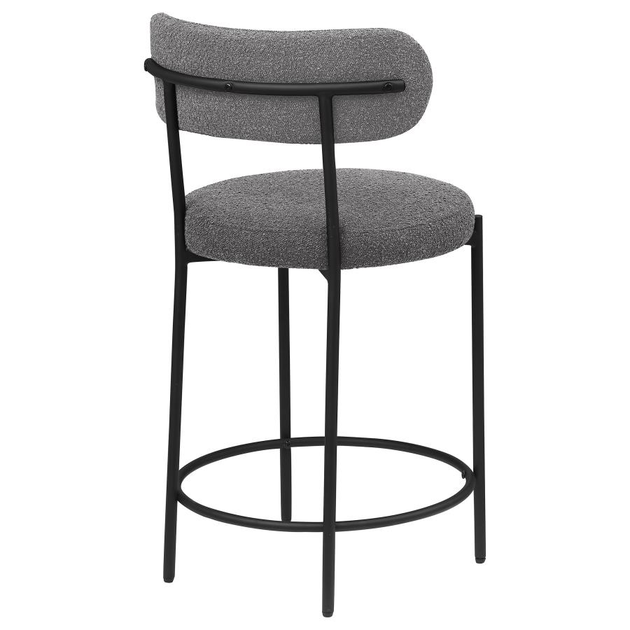 King Counter Stool (Set of 2) Grey
