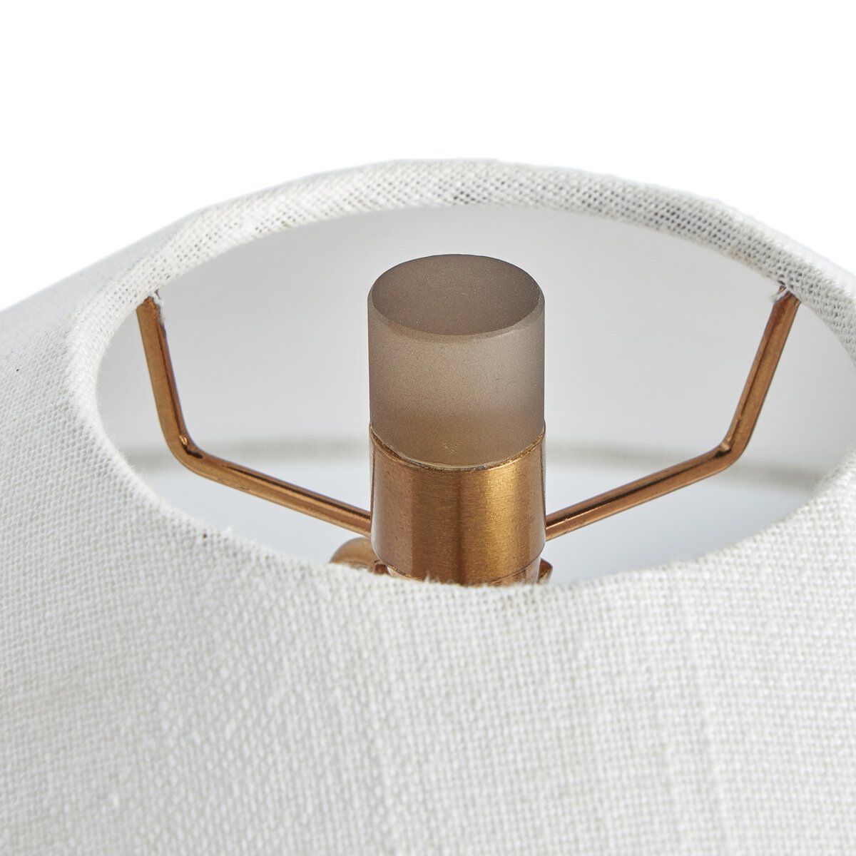 Smoked Glass Table Lamp