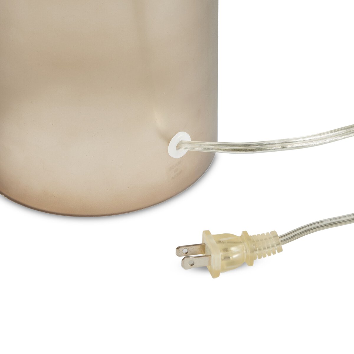 Smoked Glass Table Lamp