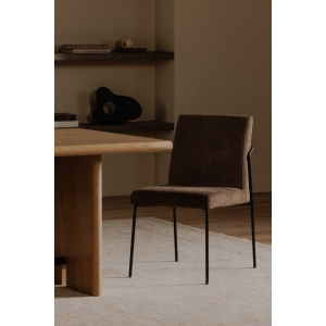 Hossegor dining chairs dark brown