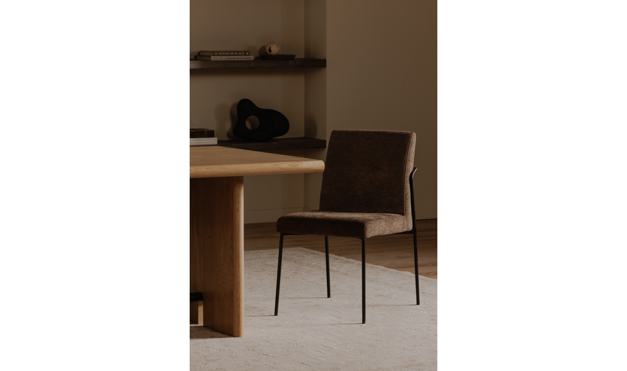 Hossegor dining chairs dark brown