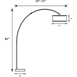 Black Arch Floor Lamp