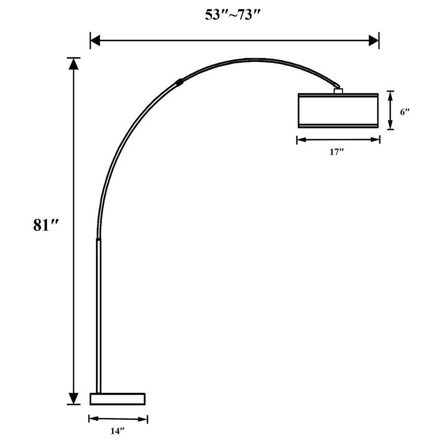 Black Arch Floor Lamp