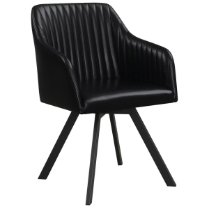 Griffin Swivel Dining Chair Black (1)