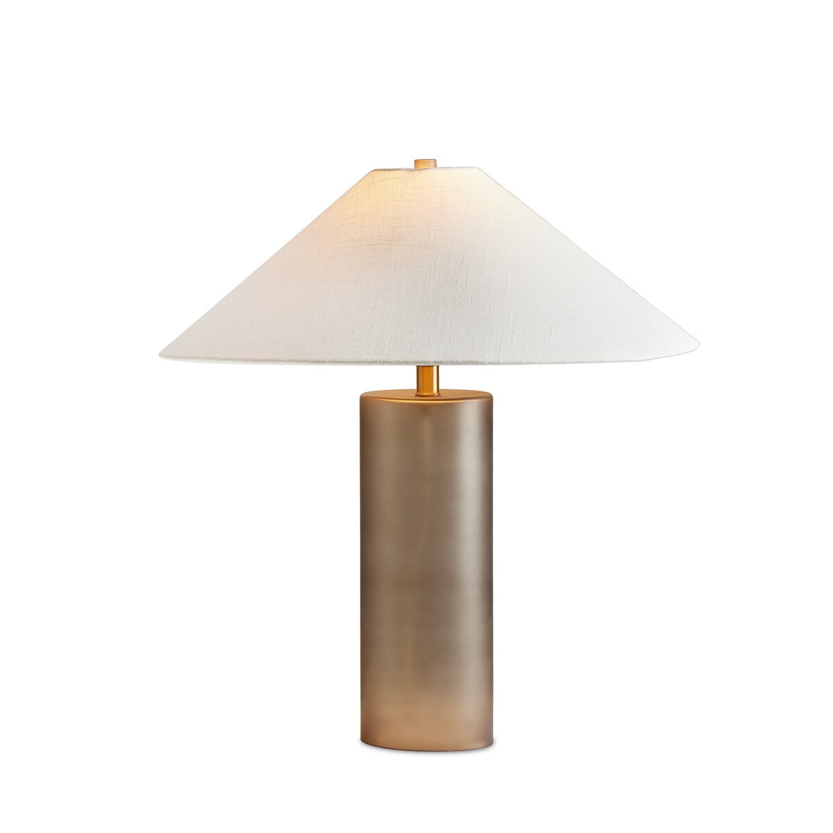 Smoked Glass Table Lamp
