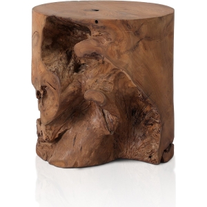 Teak Stool Aged Natural