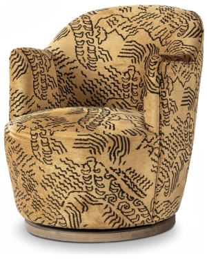 Aurora Swivel Chair, Balkan Ochre