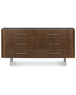 Cinzia 6 Drawer Dresser (brown)