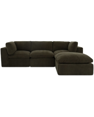 Caity Modular Sectional, Deep Green