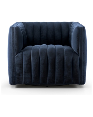 Augustine Swivel Chair – Blue