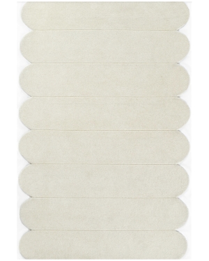 Ivory Scalloped Rug 5' x 8'