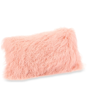 Lamb Fur Pillow Pink