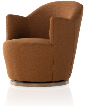 Aurora Swivel Chair - Rust