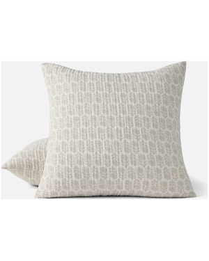 Mirada Organic Matelasse Sham - Sand