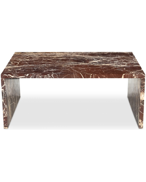 Rosso Levanto marble coffee table